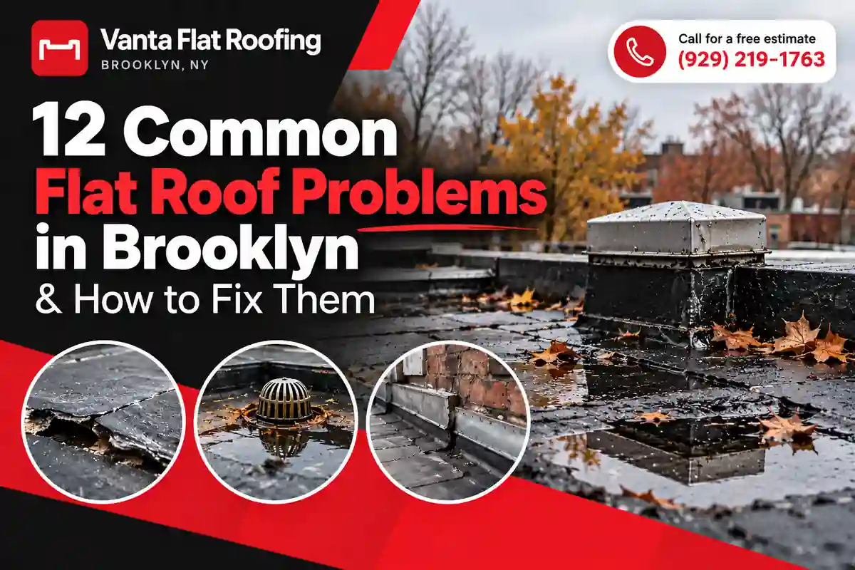 12 Common Flat Roof Problems in Brooklyn and How to Fix Them